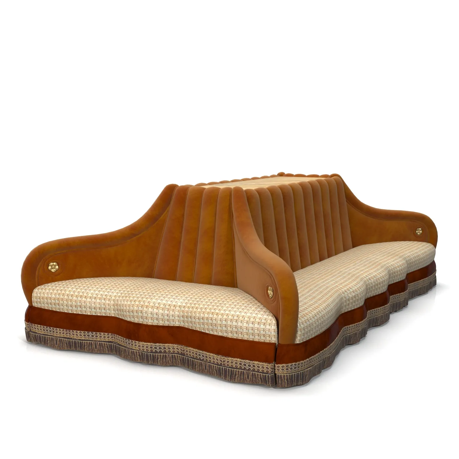 Elgant Foyer Couch SECTIONAL Center Piece 3D Model_01